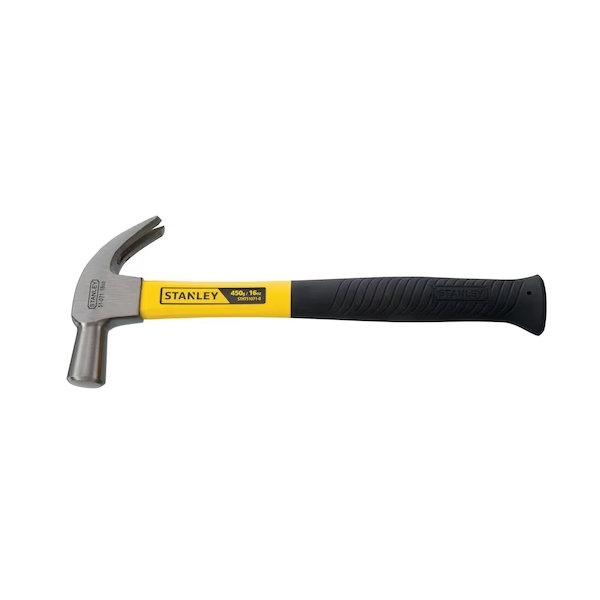 16 oz. Fiberglass Handle Nail Yellow Hammer