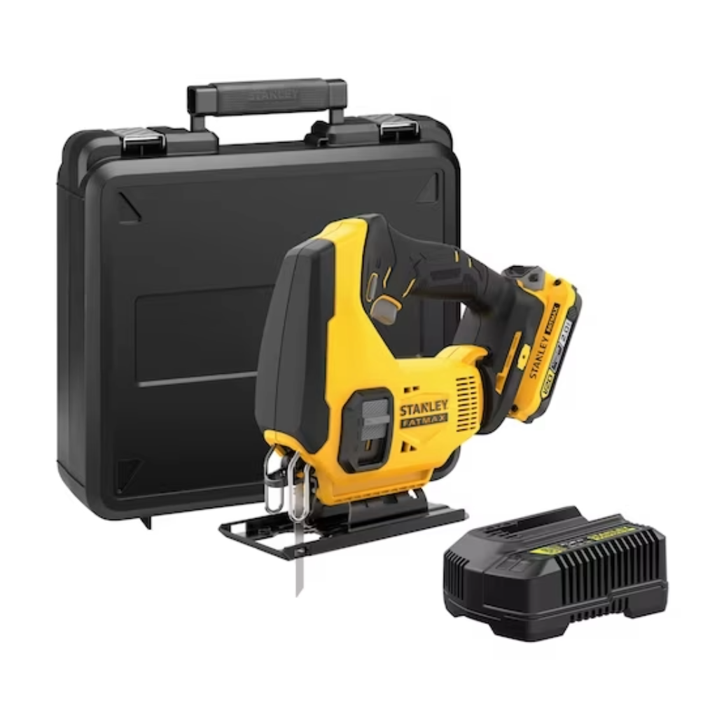 18V STANLEY® FATMAX® V20 Cordless Jigsaw with 1 x 2.0Ah Lithium Ion Battery and Kit Box