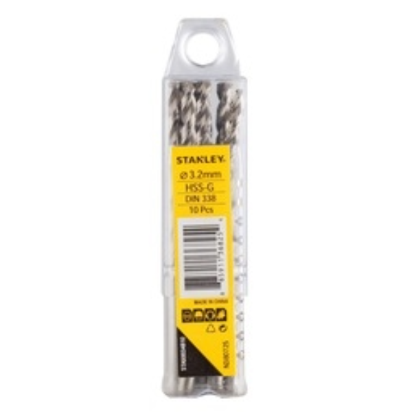 3.2 x 36 x 65 mm HSS Metal Drill Bit (10 PK)