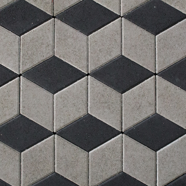 Surbahla Rhombus 3D Cube Interlocking Paver