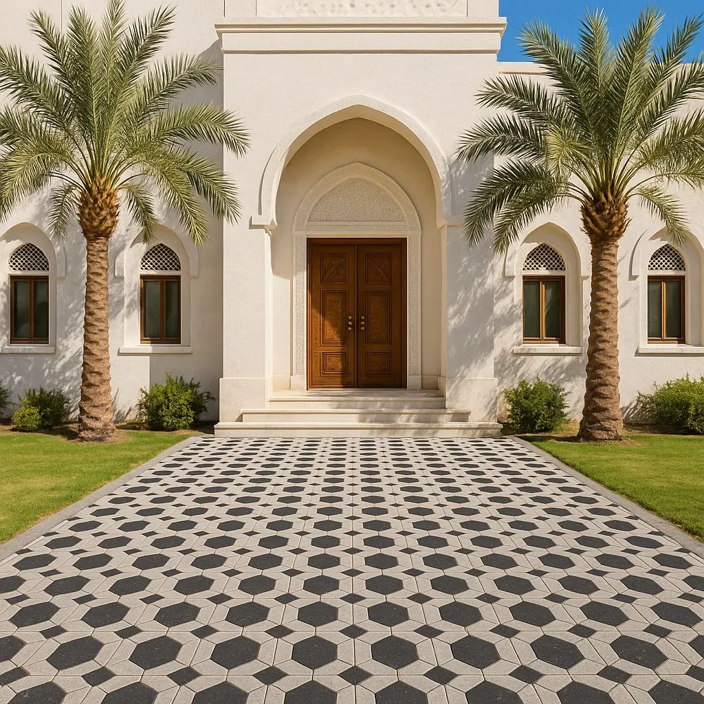 بلاط سربهلاء متداخل ثماني مربع