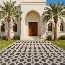 بلاط سربهلاء متداخل ثماني مربع