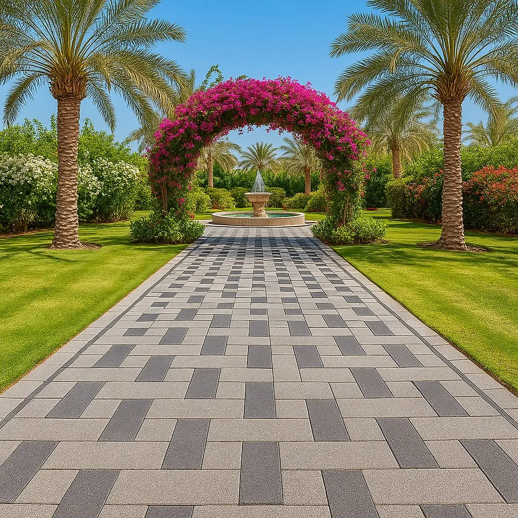 بلاط سربهلاء مربع متداخل