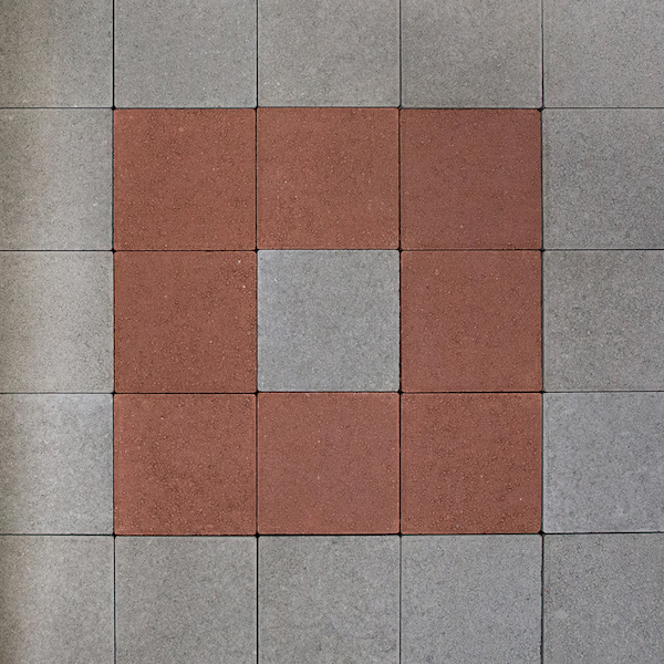 بلاط سربهلاء مربع متداخل برقعة الشطرنج