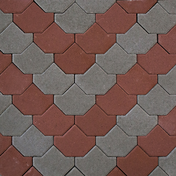 بلاط سربهلاء معين مشطوف متداخل