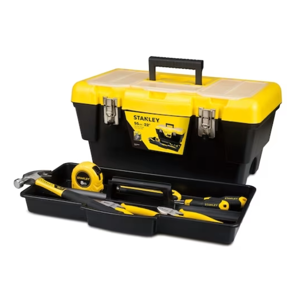 STANLEY 22 in. Tool Box with Metal Latches