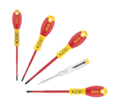 STANLEY® 5 Piece Slim VDE Screwdrivers (PH)