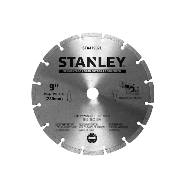 STANLEY® 9 x 7/8 in. Segmented Diamond Blade 230 x 22.23 mm