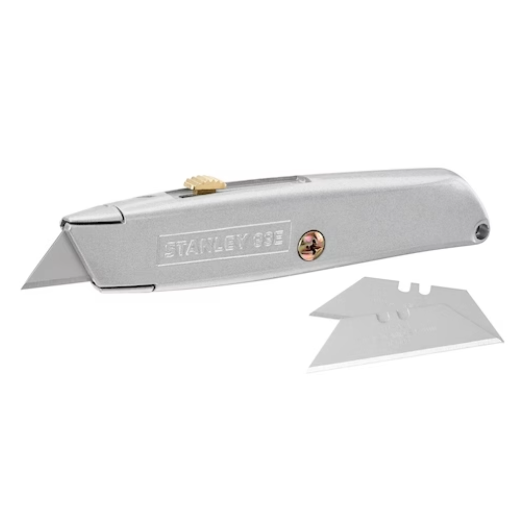 STANLEY® 99E Retractable Blade Utility Knife with 3 blades