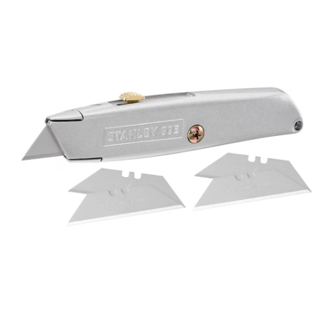 STANLEY® 99E Retractable Blade Utility Knife with 5 Blades