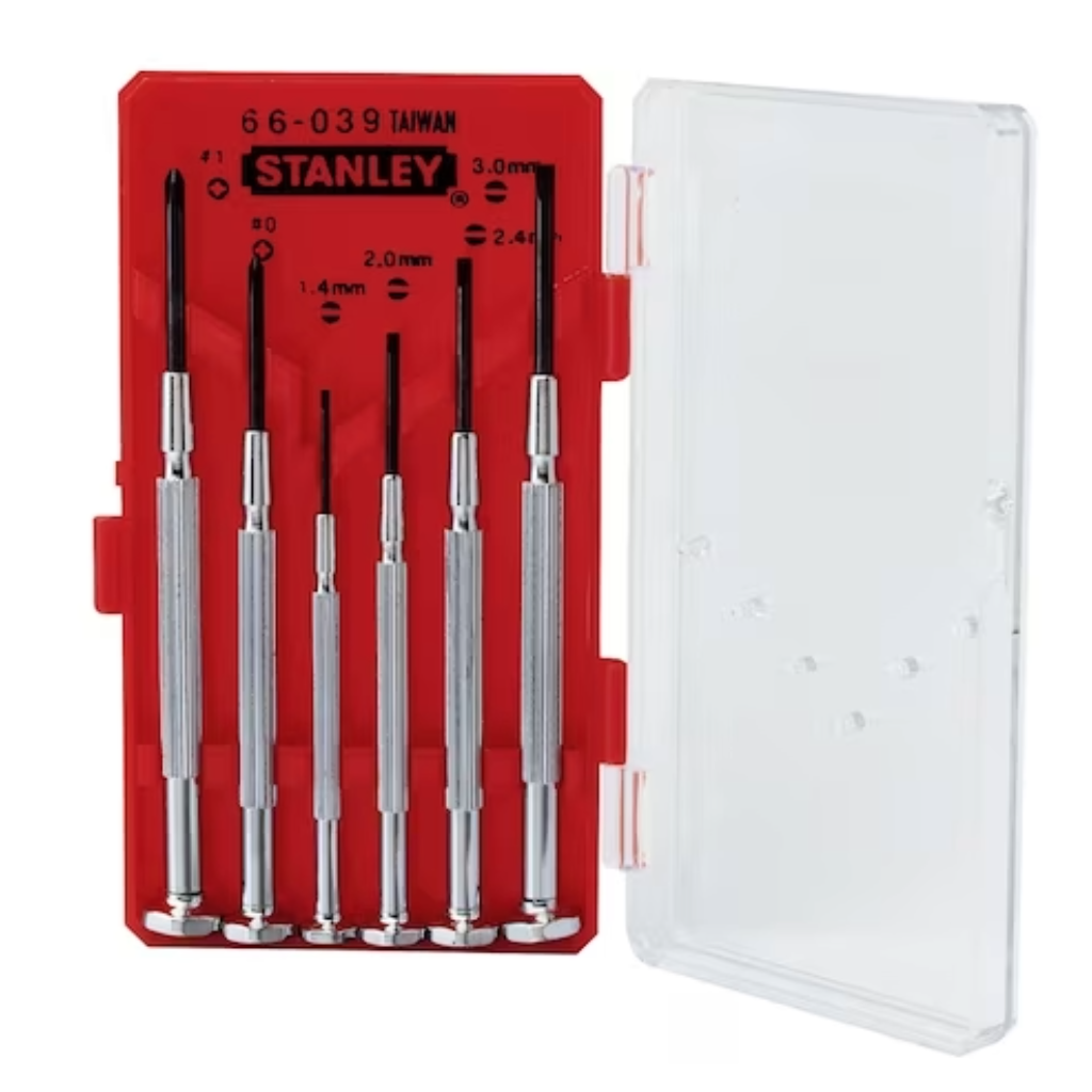 STANLEY® Screwdriver Precision Set 6 pc. - Red Base Case