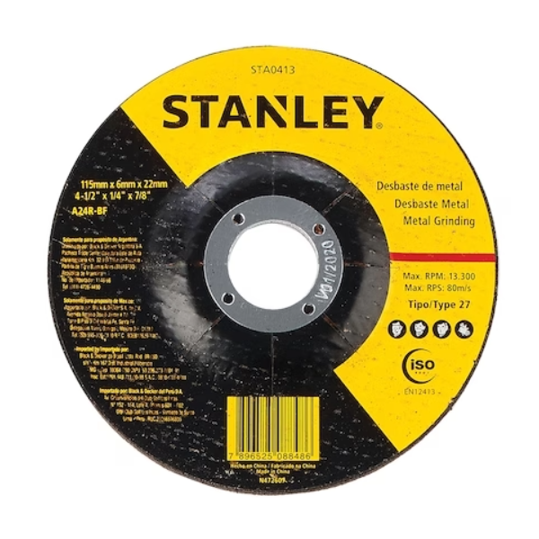 Type 27 Metal Grinding Wheel (115 x 6 x 22.23 mm)