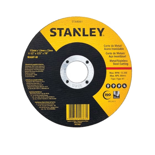 [STA8061] 115 x 1 x 22.23 mm Metal INOX Cutting Wheel Type 41