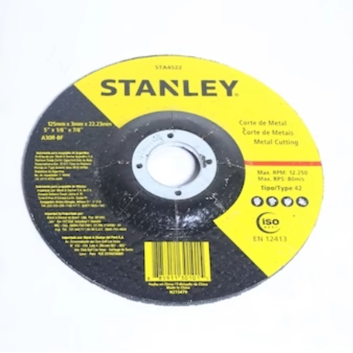 [STA4522] 125 x 3 x 22 Metal Cutting Wheel Type 42