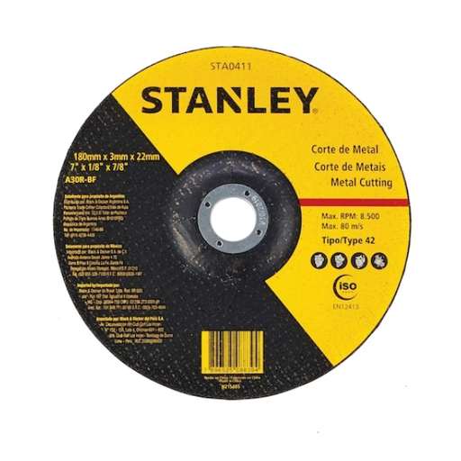 [STA0411] 180 x 3 x 22.23 mm Metal Cutting Wheel Type 42