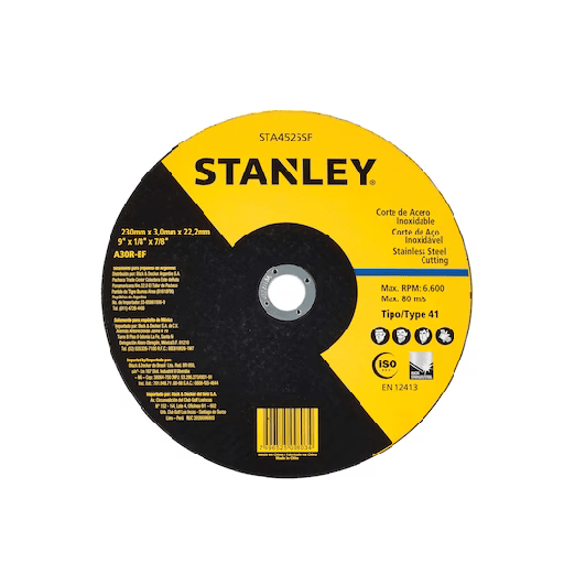 [STA4525S] 230 x 3 x 22.23 mm Metal INOX Cutting Wheel Type 42