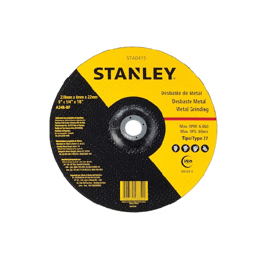 [STA0415] 230 x 6 x 22.23 mm Metal Grinding Wheel Type 27