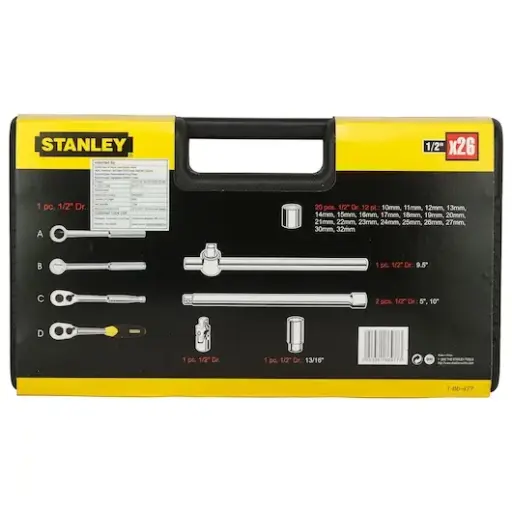 [86-477] 27PC-1/2 SQ. DR 12PT SOCKET SET MET