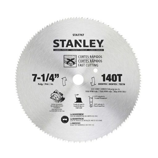 [STA7747] 7-1/4 in HSS Carded Circular Saw Blade 140T