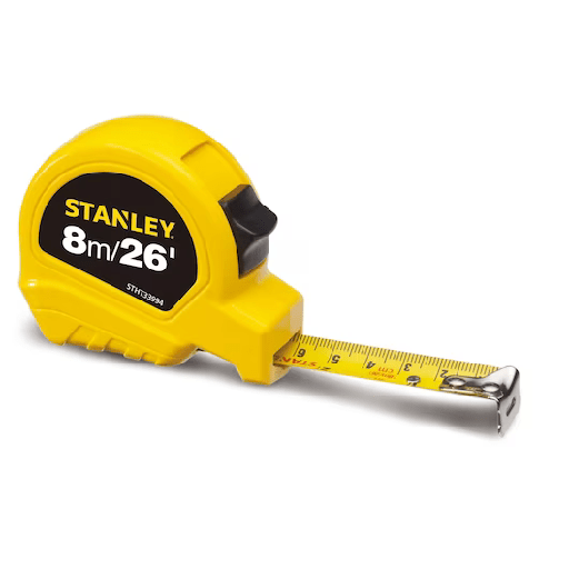 [STHT33994-8] 8 m (26 ft.) x 25 mm Short Tape Rule