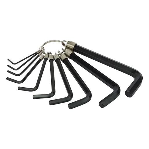 [69-230] HEX KEY SET-RING, 10PCS, IMPERIAL