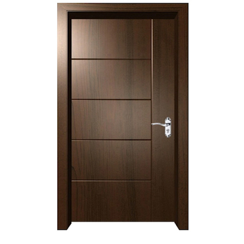 Mahogany Veneer Door Router Design with Red Meranti Wood Frame